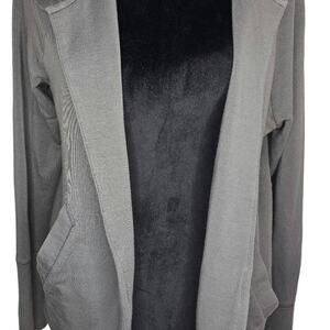 Athleta Sweater Gray Open Front